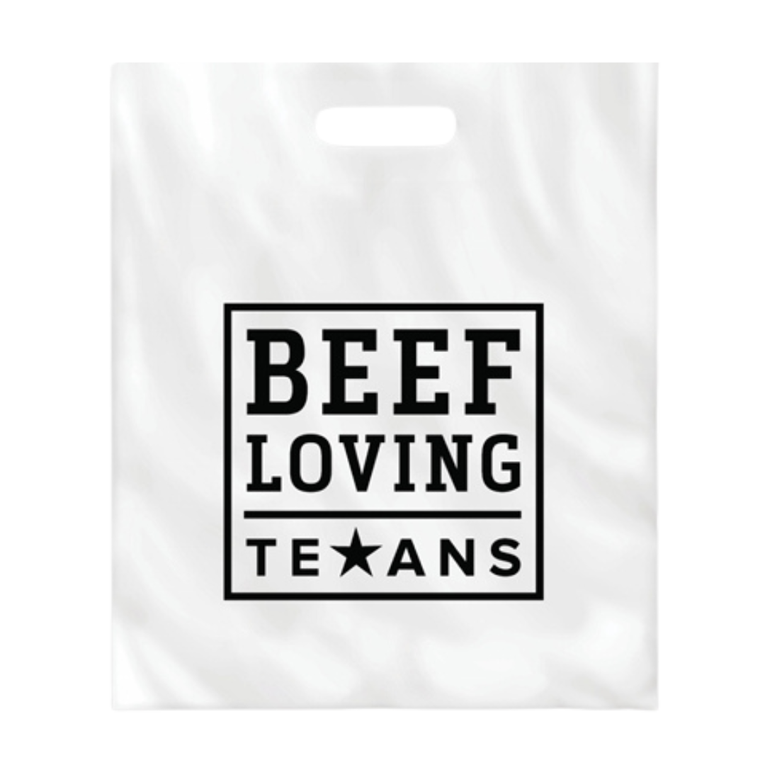 Beef Loving Texans Plastic Bags