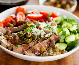 Mediterranean Steak and Quinoa Bowl