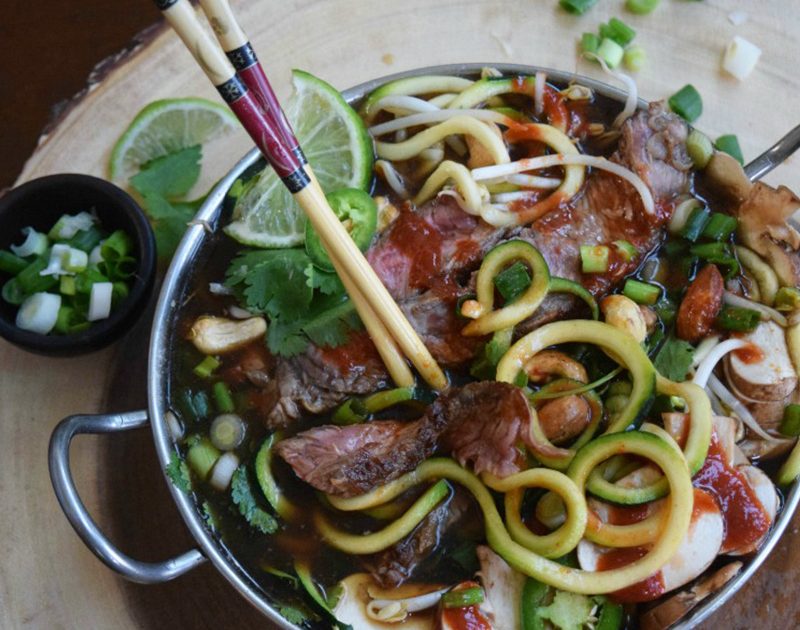 Beef Pho with Zucchini Noodles | Beef Loving Texans | Beef Loving Texans is your one-stop informatio