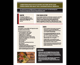 Clinical Summary: Red Meat and Mediterranean-Style Eating Pattern