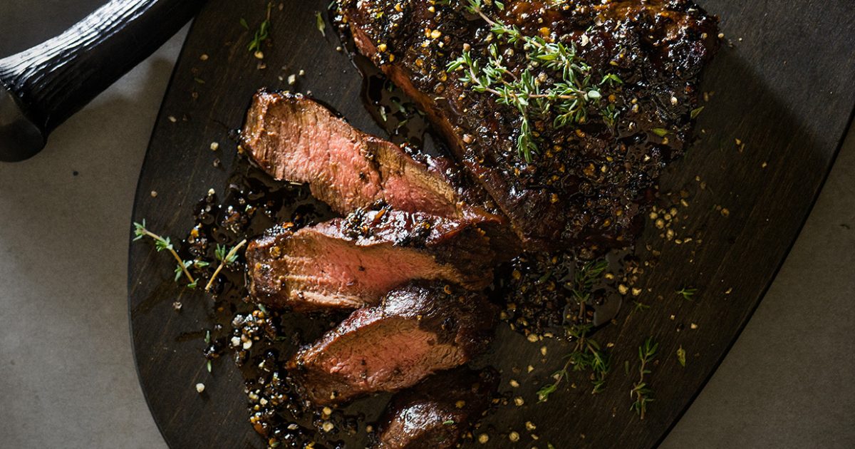 Molasses & Pepper Crusted Steak | Beef Loving Texans | Beef Loving Texans is your one-stop informati