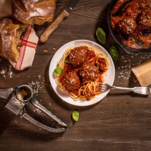 Beef Loving Texans Spaghetti & Meatballs