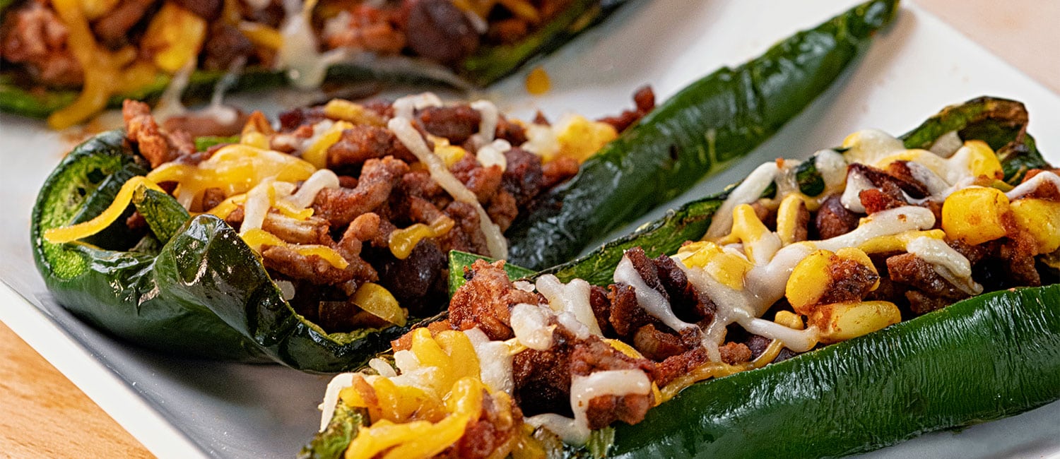 Air Fryer Tex Mex Beef Stuffed Poblanos | Beef Loving Texans | Beef Loving Texans is your one-stop i