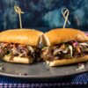 Barbacoa Torta with Fiery Citrus Slaw