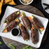 Beef and Veggie Rolls with Kecap Manis Glaze