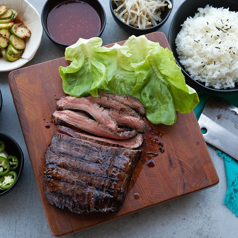 Korean Beef Ssam Lettuce Wraps