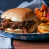 Beer-Braised Shredded Beef Sandwiches