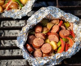 Campfire Cajun Sausage and Pepper Foil Packs