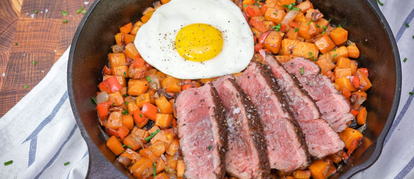 Steak and Sweet Potato Hash | Beef Loving Texans | Beef Loving Texans is your one-stop information c