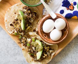 Machacado Breakfast Tacos