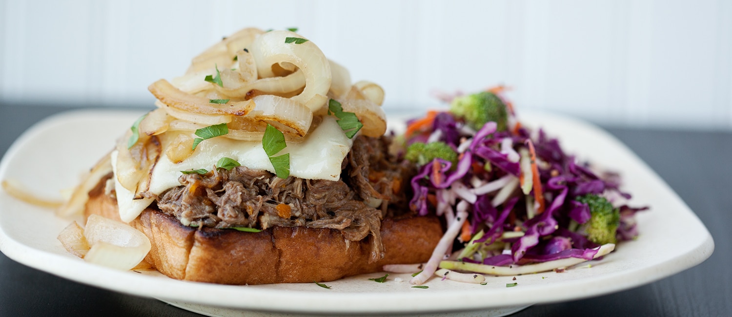 Open-Faced Pot Roast Sandwich | Beef Loving Texans | Beef Loving Texans is your one-stop information