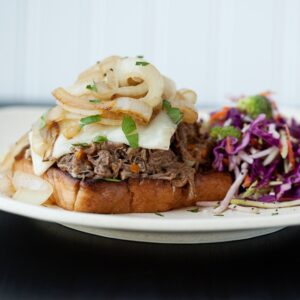 Open-Faced Pot Roast Sandwich