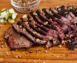 Smoked Shoulder Clod with Quinoa Coffee Crunch