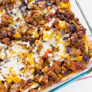 Beefy Taco Casserole