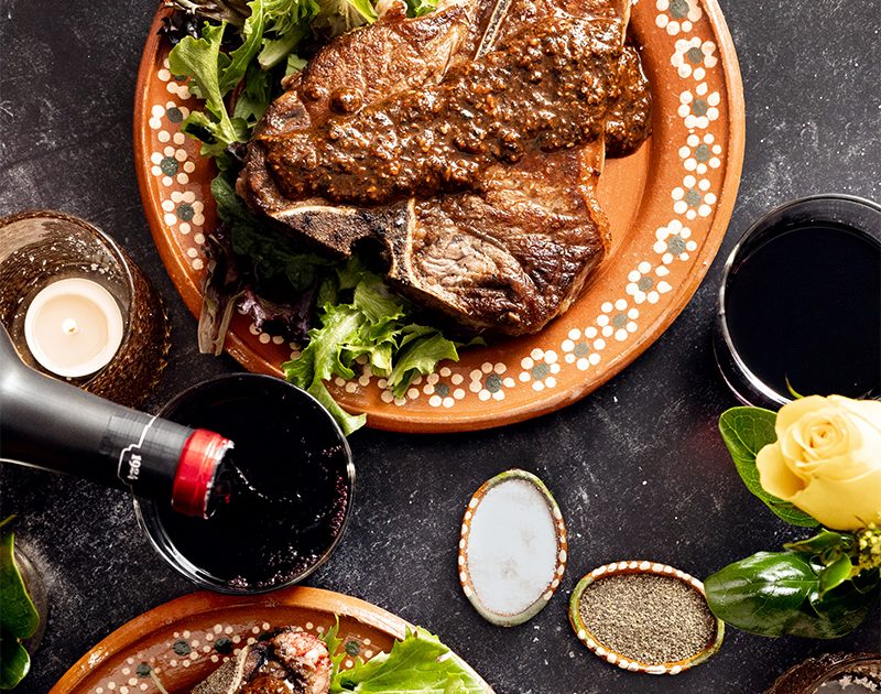 T-bone Steaks with Salsa Macha | Beef Loving Texans | Beef Loving Texans is your one-stop informatio