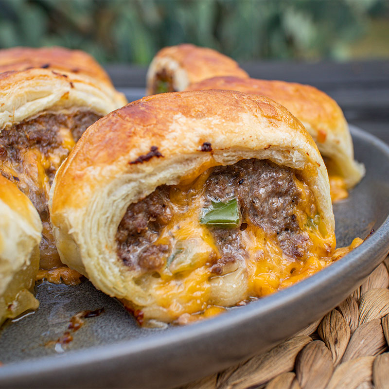 Texas-Style Beef Sausage Rolls with Jalapeño and Cheddar