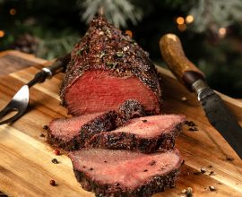 Herb Garlic Peppercorn Crusted Center-Cut Sirloin Roast