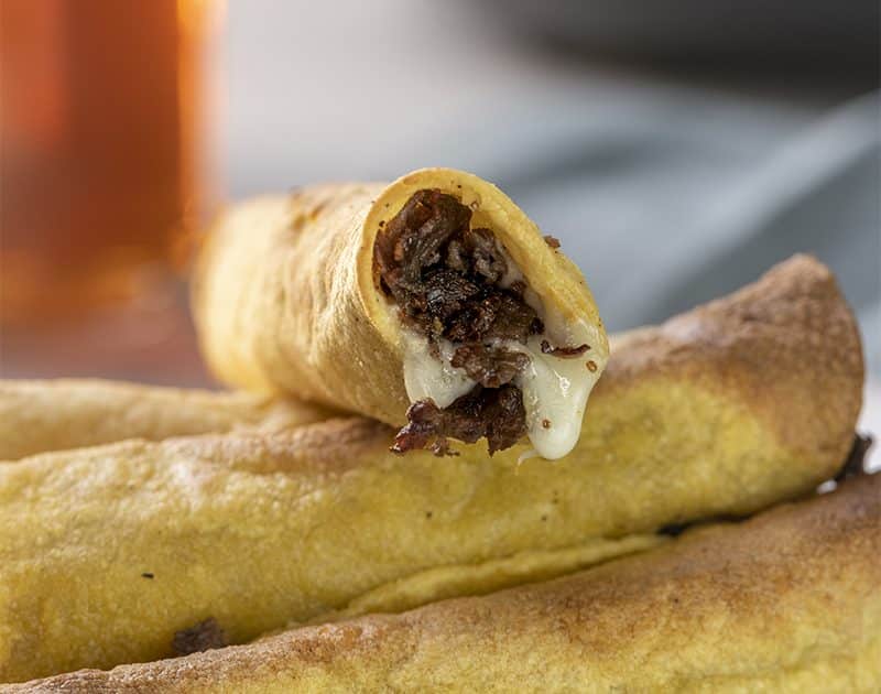 Air Fryer Cheese Steak Taquitos | Beef Loving Texans | Beef Loving Texans is your one-stop informati