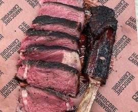 Hardcore Carnivore® Smoked Ribeye Tomahawk Steak