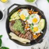 Steak and Eggs Skillet with Chimichurri and Sweet Potatoes