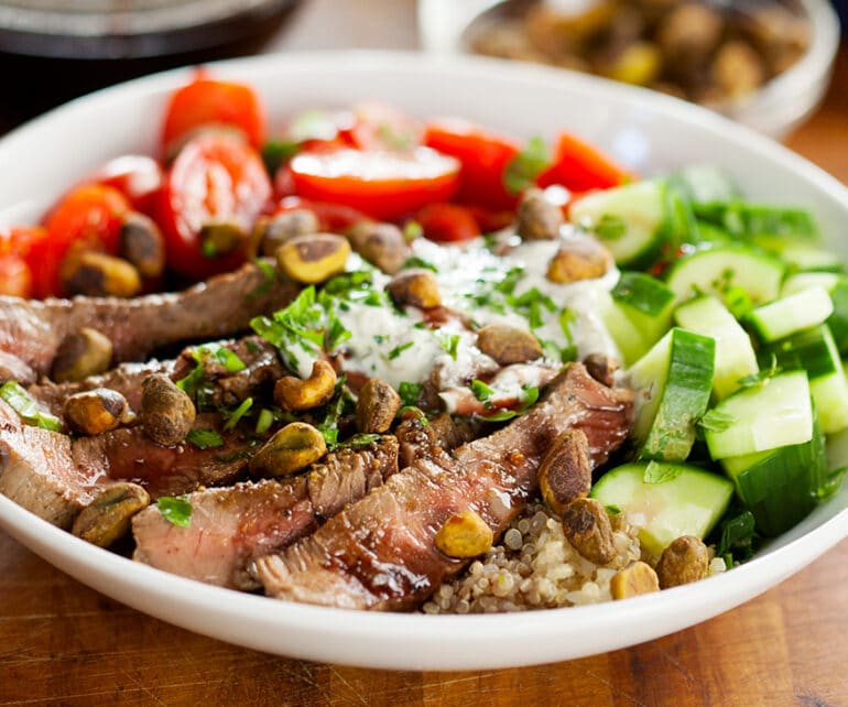 The Nuts and Beef of a Mediterranean Dietary Pattern