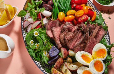 Beef Strip Steak Salad with Spring Vegetables