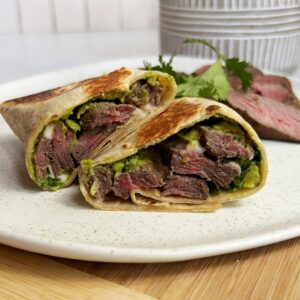Carne Asada Guacamole Cheese Burrito