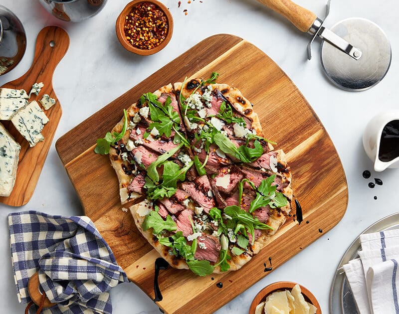 Black and Blue Beef Steak Pizza | Beef Loving Texans | Beef Loving Texans is your one-stop informati