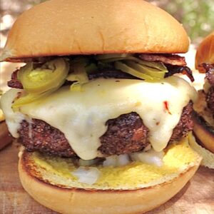 Smoked and Seared Texas Burger