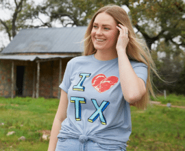 I Heart TX Tee