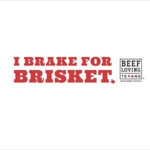 Brake for Brisket Bumper Sticker