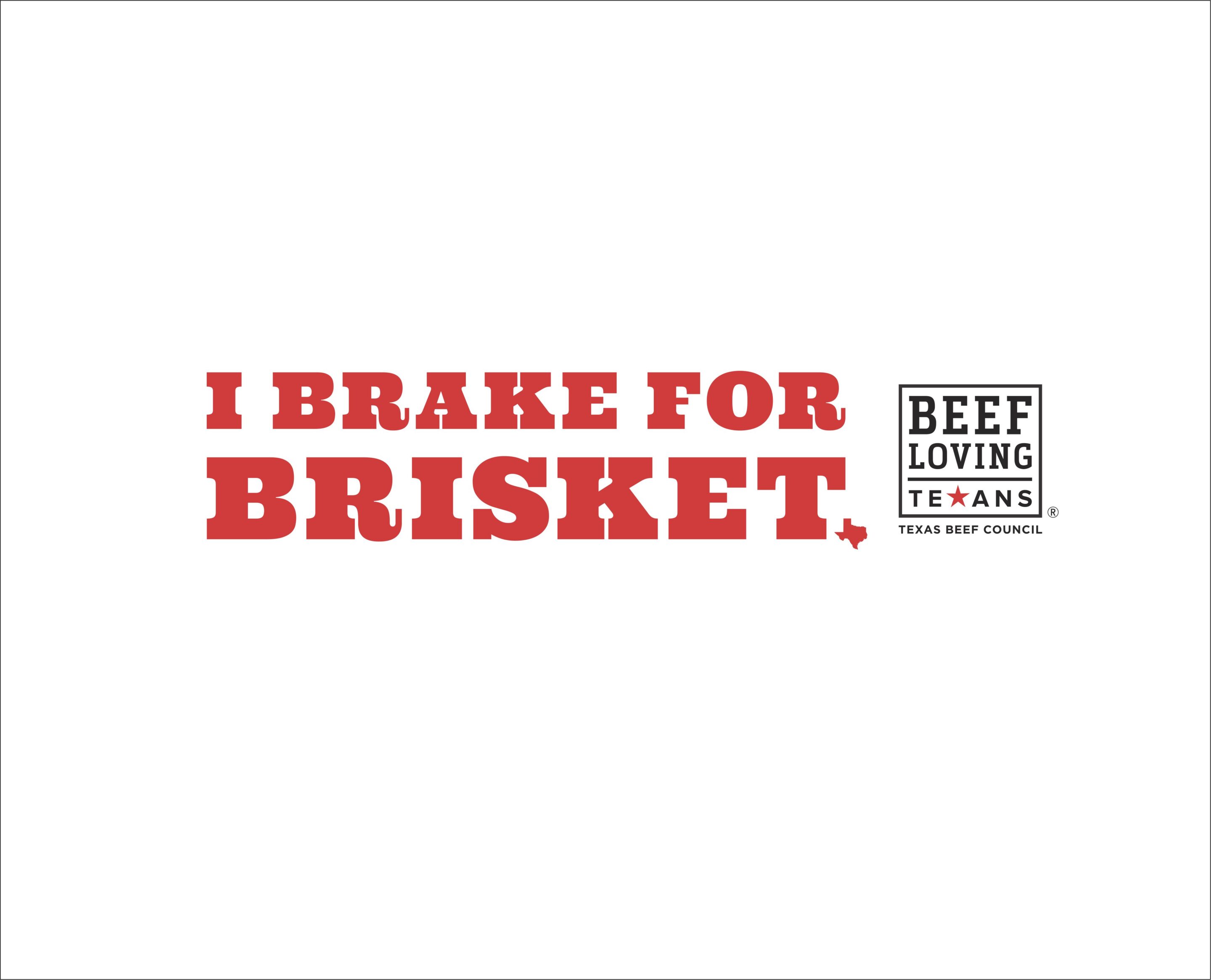 Brake for Brisket Bumper Sticker