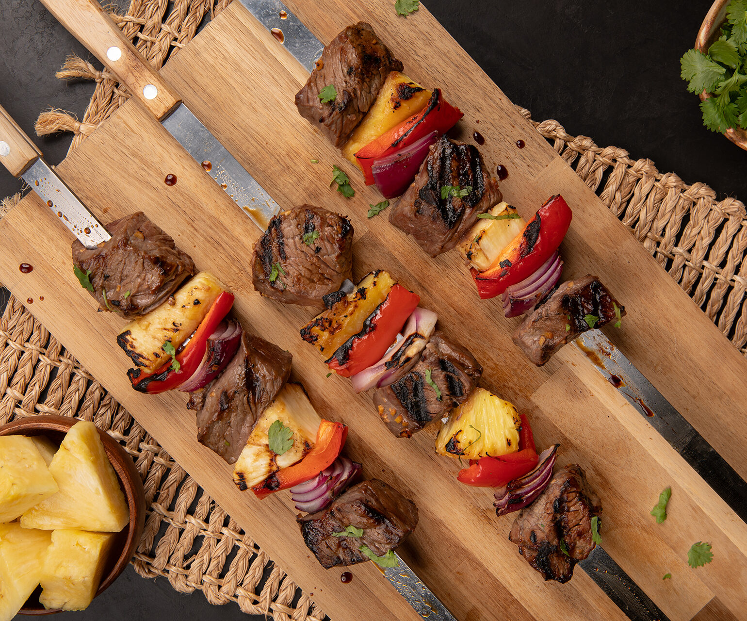 Grilled Polynesian Beef Kabobs