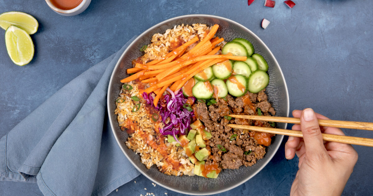 Crispy Rice Beef Bowls  | Beef Loving Texans | Beef Loving Texans is your one-stop information center for beef recipes, cooking techniques and real life stories. Lean more about beef today. Brought to you by the Texas Beef Council.