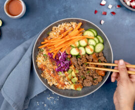 Crispy Rice Beef Bowls