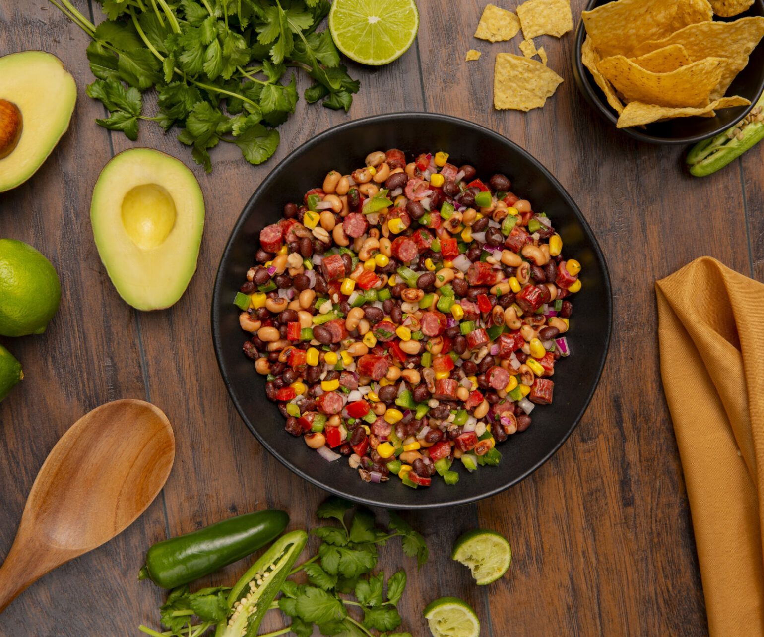 Beefed-Up Texas Caviar with Chile Vinaigrette