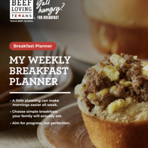My Weekly Breakfast Planner